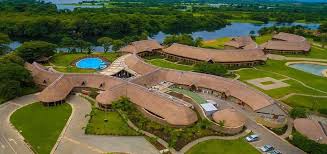 Traditional Ghanaian lodge and cultural architecture