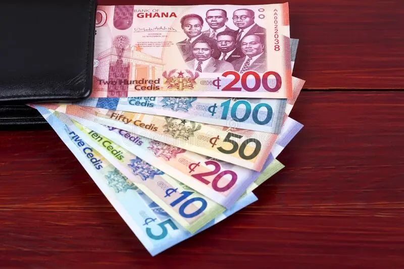 Ghana Cedi banknotes — the local currency for visitors